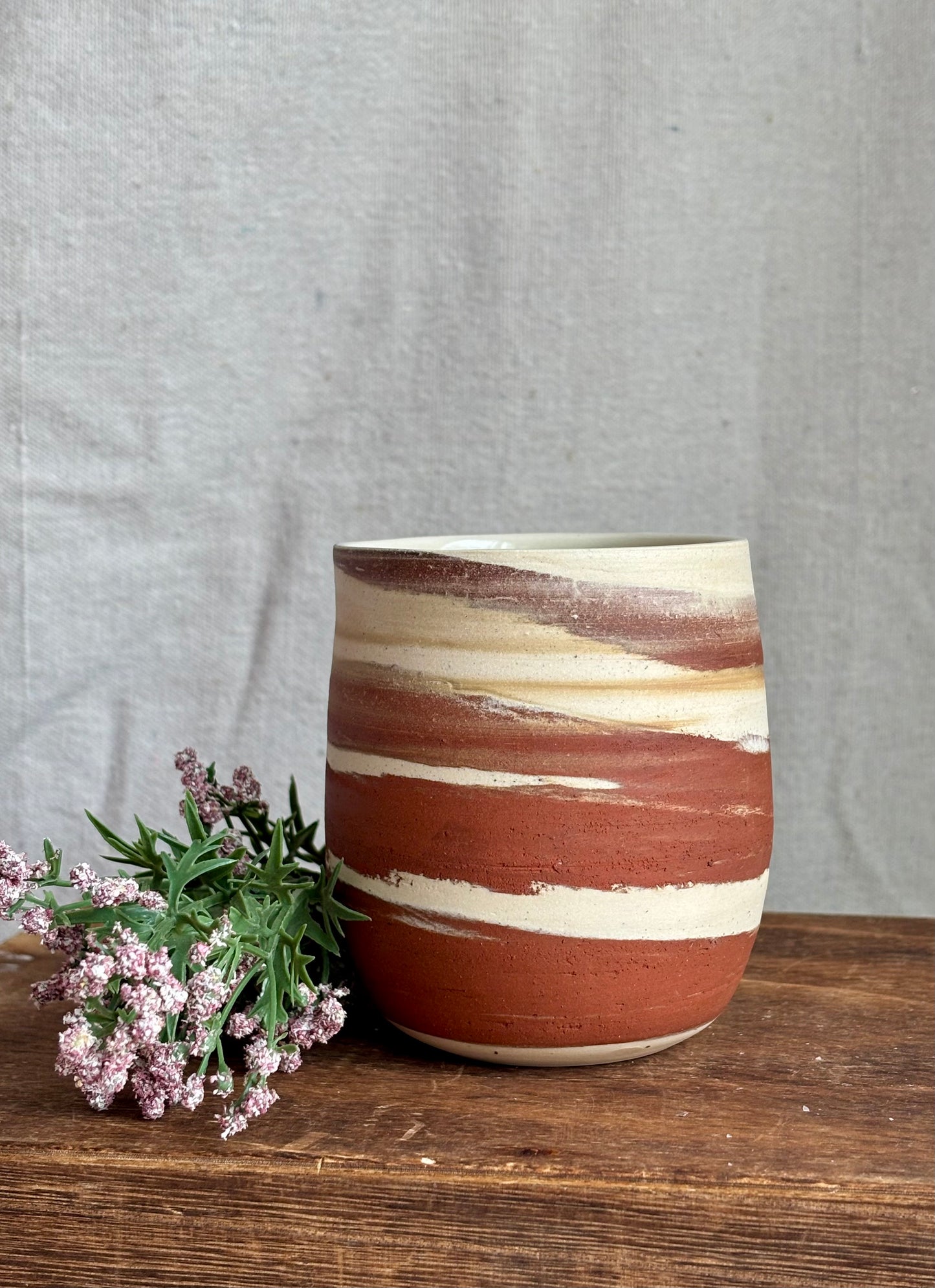 Kentucky Wild Clay Vase Marbled