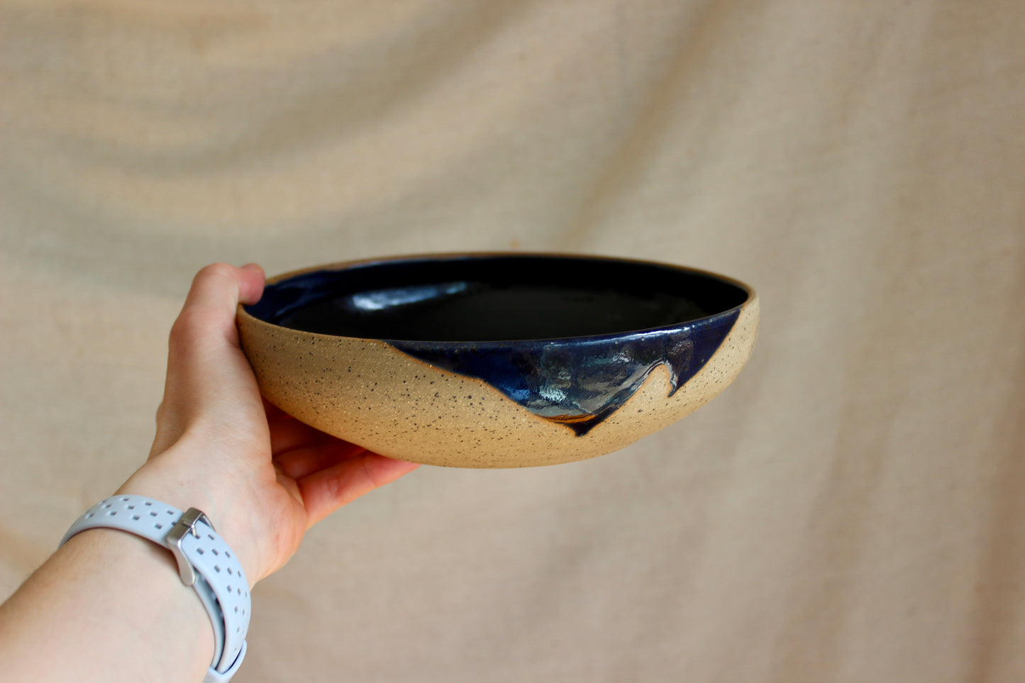 Serving Bowl in Midnight Blue